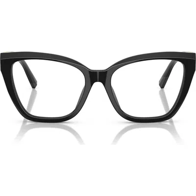 Tiffany & Co . 54mm Cat Eye Optical Glasses In Black