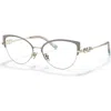 Tiffany & Co . 54mm Cat Eye Optical Glasses In Brown