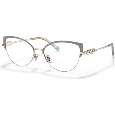 Tiffany & Co . 54mm Cat Eye Optical Glasses In Brown