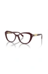 Tiffany & Co . 54mm Cat Eye Optical Glasses In Brown