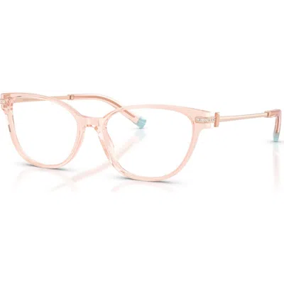 Tiffany & Co . 54mm Cat Eye Optical Glasses In Pink