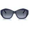 Tiffany & Co . 54mm Gradient Pillow Sunglasses In Blue