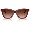 Tiffany & Co . 54mm Gradient Square Sunglasses In Brown