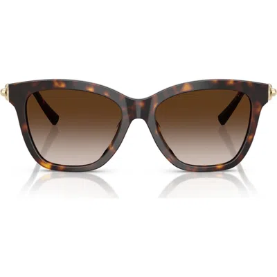 Tiffany & Co . 54mm Gradient Square Sunglasses In Brown