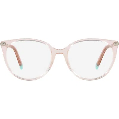 Tiffany & Co . 54mm Phantos Optical Glasses In Pink