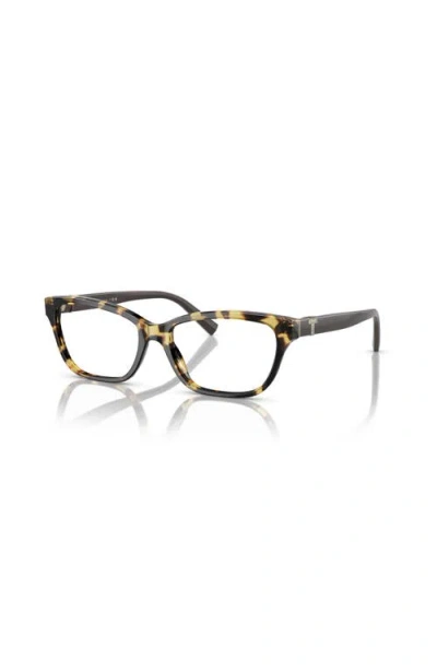 Tiffany & Co . 54mm Rectangle Optical Glasses In Brown
