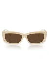 Tiffany & Co . 54mm Rectangular Sunglasses In Neutral