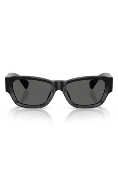 Tiffany & Co . 54mm Rectangular Sunglasses In Black