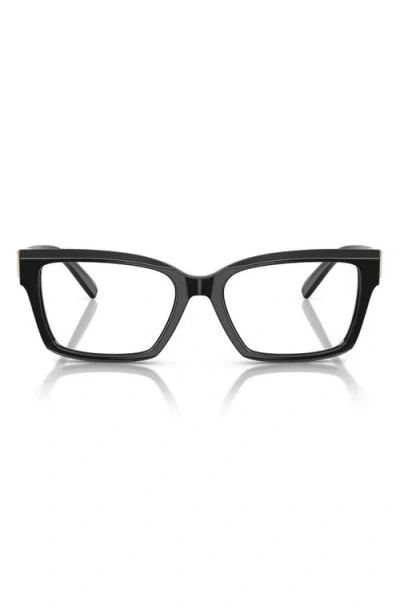 Tiffany & Co . 54mm Square Optical Glasses In Black
