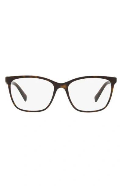 Tiffany & Co . 54mm Square Optical Glasses In Brown