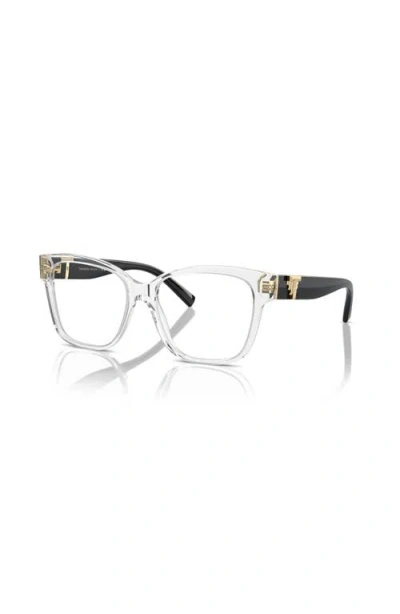 Tiffany & Co . 54mm Square Optical Glasses In Transparent