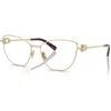 Tiffany & Co . 55mm Cat Eye Optical Glasses In Gold