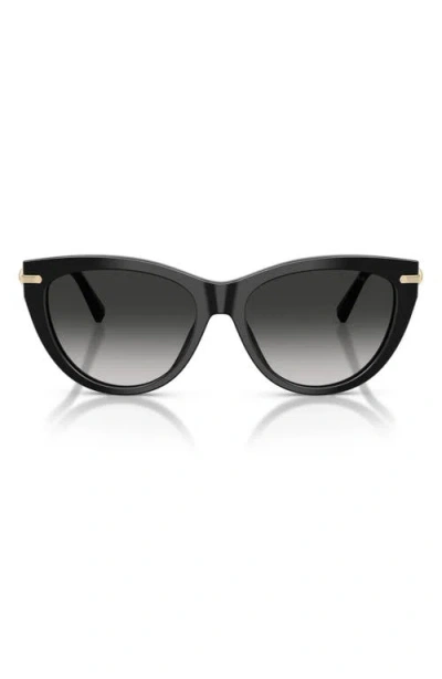 Tiffany & Co . 55mm Cat Eye Sunglasses In Pattern