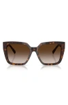 Tiffany & Co . 55mm Gradient Square Sunglasses In Brown