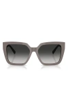 Tiffany & Co . 55mm Gradient Square Sunglasses In Gray