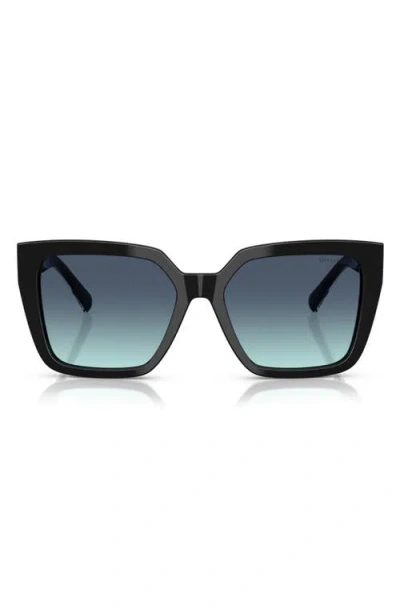 TIFFANY & CO TIFFANY & CO. 55MM GRADIENT SQUARE SUNGLASSES