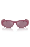 Tiffany & Co . 55mm Oval Sunglasses In Pink