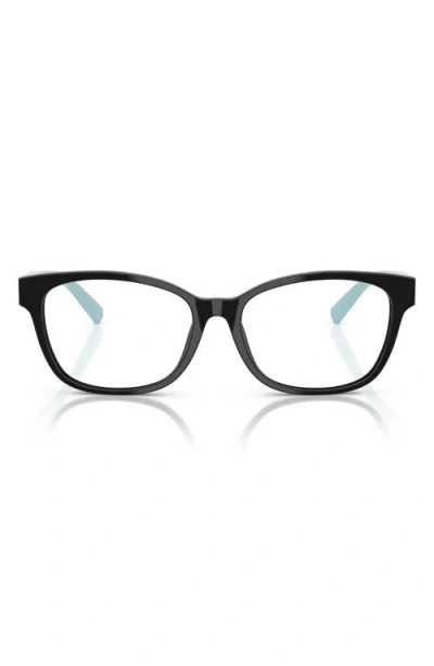 Tiffany & Co . 55mm Pillow Optical Glasses In Black