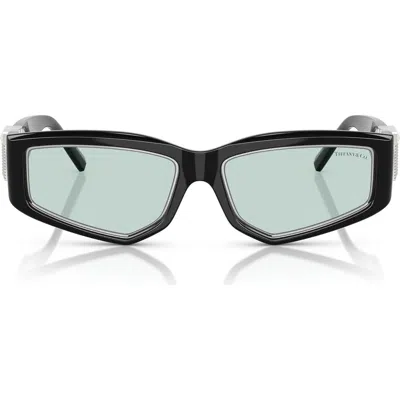 Tiffany & Co . 55mm Pillow Sunglasses In Black