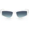 Tiffany & Co . 55mm Pillow Sunglasses In White