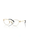 Tiffany & Co . 56mm Cat Eye Optical Glasses In Gold