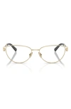 Tiffany & Co . 56mm Oval Optical Glasses In Pale Gold