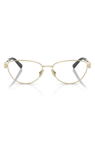 Tiffany & Co . 56mm Oval Optical Glasses In Pale Gold