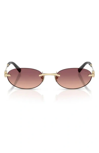 Tiffany & Co . 56mm Oval Sunglasses In Multi