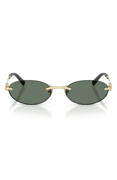 Tiffany & Co . 56mm Oval Sunglasses In Green