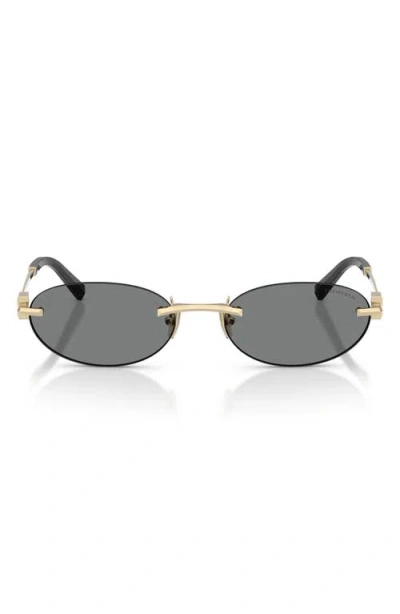 Tiffany & Co . 56mm Oval Sunglasses In Neutral