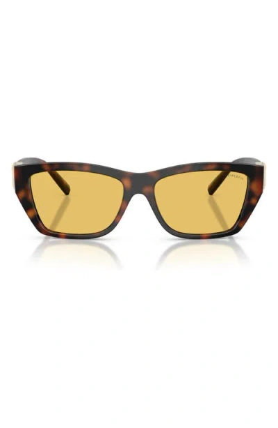 TIFFANY & CO TIFFANY & CO. 56MM RECTANGULAR SUNGLASSES