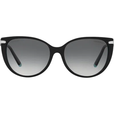 Tiffany & Co . 57mm Round Sunglasses In Black