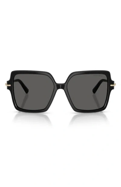 Tiffany & Co . 57mm Square Sunglasses In Black