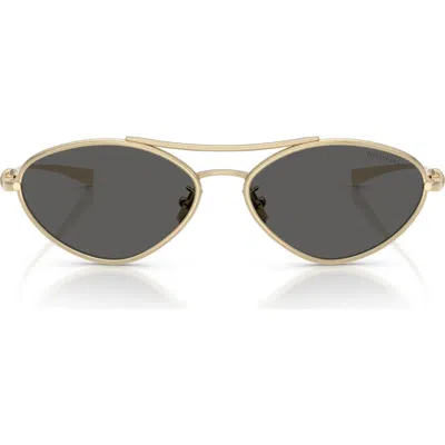 Tiffany & Co . 58mm Irregular Sunglasses In Gold