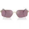 Tiffany & Co . 58mm Rectangular Sunglasses In Gold