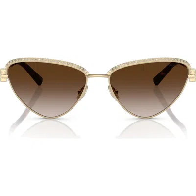 Tiffany & Co . 59mm Gradient Irregular Sunglasses
