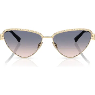 Tiffany & Co . 59mm Gradient Irregular Sunglasses