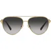 Tiffany & Co . 59mm Gradient Pilot Sunglasses In Gold