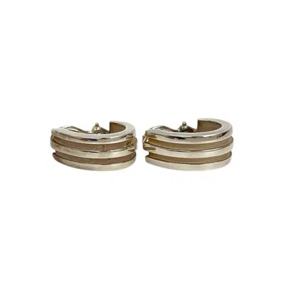 Pre-owned Tiffany & Co 925 Half Hoop Earrings () In Silver