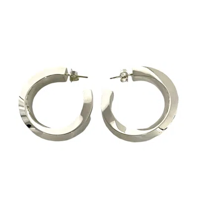 Pre-owned Tiffany & Co 925 Hoop Earrings () In Silver