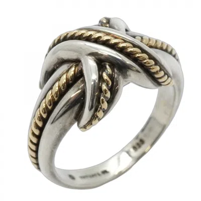 Pre-owned Tiffany & Co 925 Yellow Gold (18k) Band Ring () In Multi