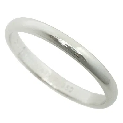 Pre-owned Tiffany & Co 950 Band Ring () In Silver