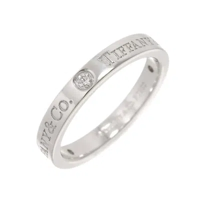 Pre-owned Tiffany & Co 950 Band Ring () In Silver