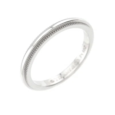 Pre-owned Tiffany & Co 950 Band Ring () In Silver