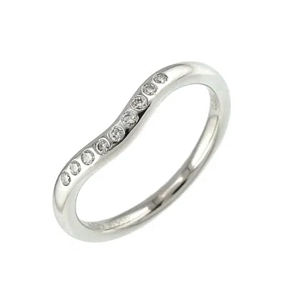 Pre-owned Tiffany & Co 950 Band Ring () In Silver