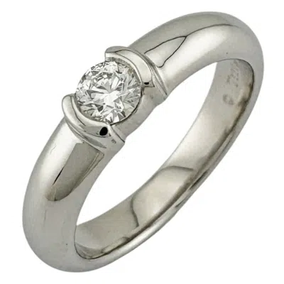 Pre-owned Tiffany & Co 950 Band Ring () In Silver
