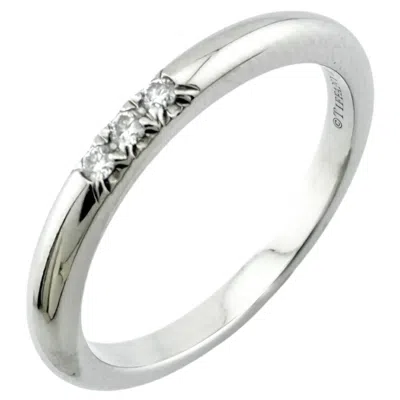 Pre-owned Tiffany & Co 950 Band Ring () In Silver