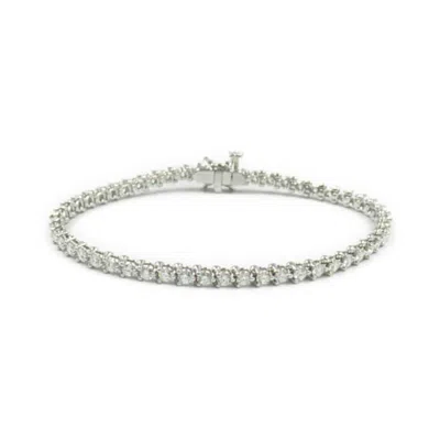 Pre-owned Tiffany & Co 950 Charm Bracelet () In Silver