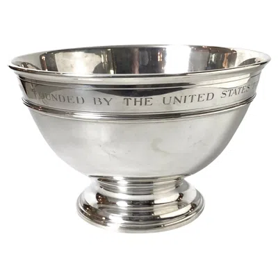 Pre-owned Tiffany & Co A Large And Impressive Tiffany Sterling Punch Bowl In Silver