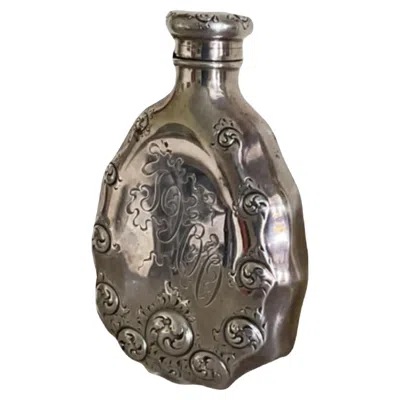 Pre-owned Tiffany & Co . A Late 19th Century American Sterling Silver Hip Flask